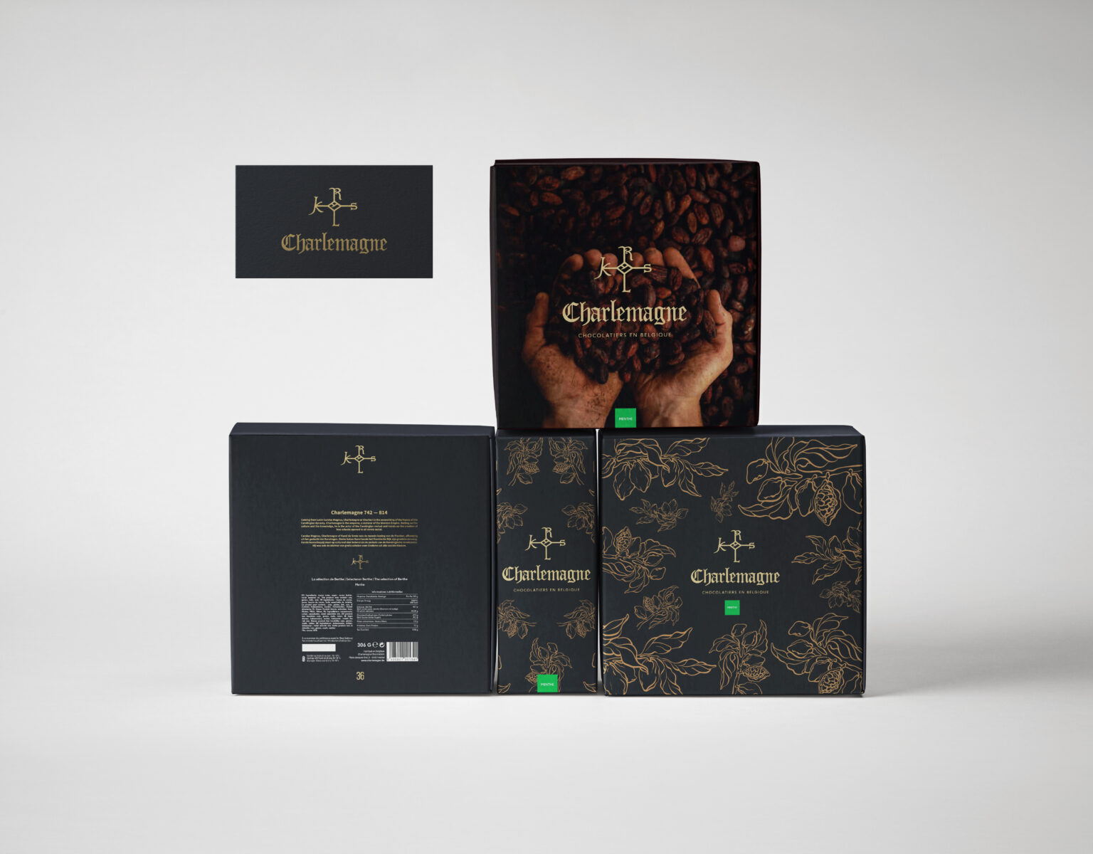 Packaging de chocolat Charlemagne